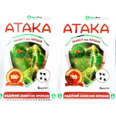 Препарат от клещей на растениях АТАКА клещ, 6 мл