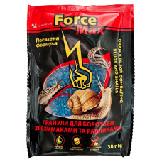 Средство для борьбы со слизнями и улитками, Force Max, гранулы, 30г