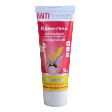 Крем-гель от комаров, Anti Mosquito, без запаха, универсальный, 75мл