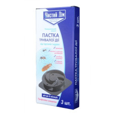 Ловушка тараканов и муравьев Чистый Дом, 3шт/уп