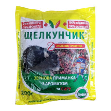 Препарат от крыс и мышей Щелкунчик, зерно, 200г