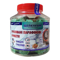 Средство от крыс и мышей Щелкунчик, брикеты, с ароматом арахиса, в банке, 320 г