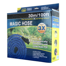 Шланг поливочный растягивающийся, Magic Hose 3Х, с распылителем, 30м