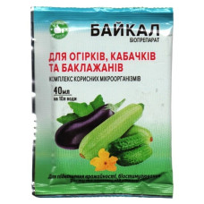 Биоудобрение Байкал, для огурцов, кабачков, баклажанов, 40мл