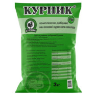 Помёт куриный гранулированный, Курник, 3кг