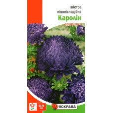 Семена астры пионовидной Каролин, синяя, 0,3г