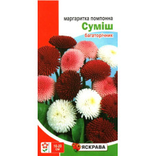 Семена маргаритки помпонной Смесь, 0,1г