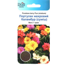 Семена портулака махровый Каламбур смесь, 1г, Dom
