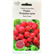 Семена редиса, Яркий шар, Польша, 5г, Dom