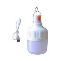 Лампа для кемпінгу, USB-зарядка, на акумуляторі, гачок, 20Вт