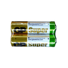 Батарейка АА, alkaline, щелочная, LR6, 1,5V, 2шт/уп, GP Super