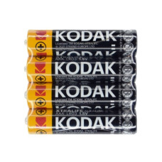 Батарейка ААА, alkaline, щелочная, LR3, 1,5V, 4шт/уп, Kodak Extra Life