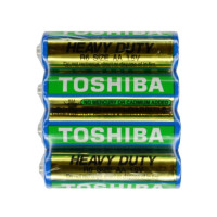 Батарейка АА, сольова, R6, 1,5V, 4шт/уп, Toshiba