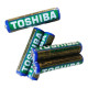Батарейка ААА, солевая, R3, 1,5V, 2шт/уп, Toshiba