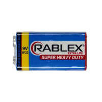 Батарейка крона, сольова, 6F22, 9V, Rablex