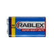 Батарейка крона, солевая, 6F22, 9V, Rablex