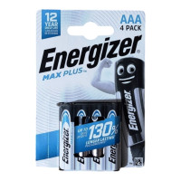 Батарейка Енерджайзер / Energizer Max Plus ААА, alkaline, LR3, 1.5V, 4шт/уп