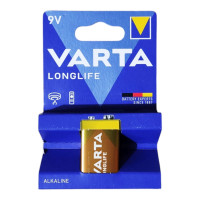Батарейка Варта / Varta Longlife крона, alkaline, 6LR61, 9V